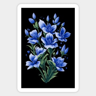 Gentian flowers - Enzian Magnet